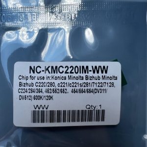 MINDV512CHIP MINOLTA DV512 DEVELOPER RESET CHIP ALL COLOURS
